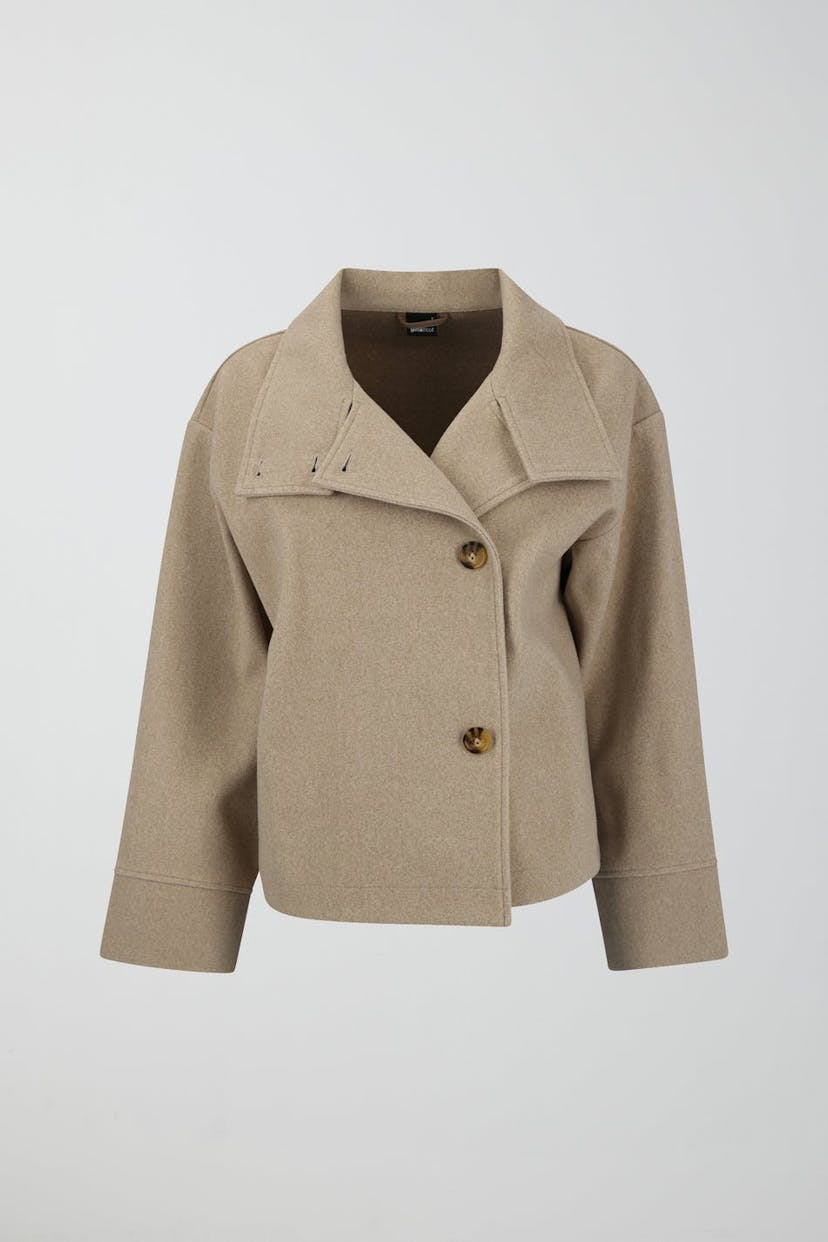 Cappotto Corto a Collo Alto