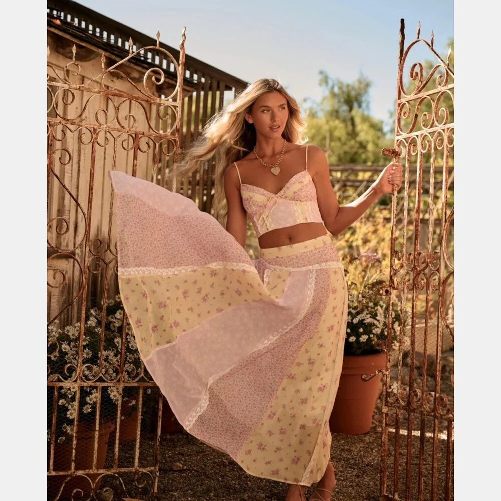 Lehenga Inspired Two Piece Set